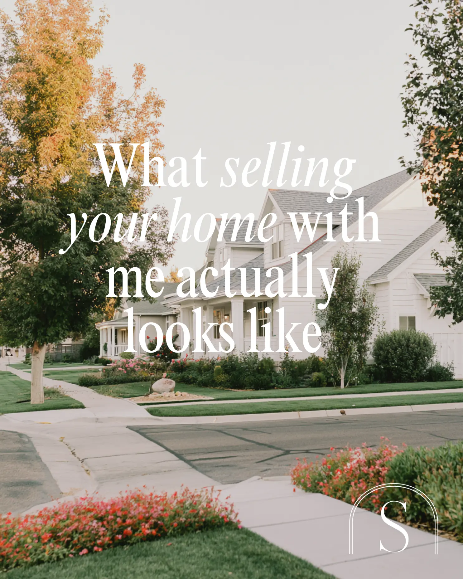 Personal brand post about what selling a home with this agent looks like