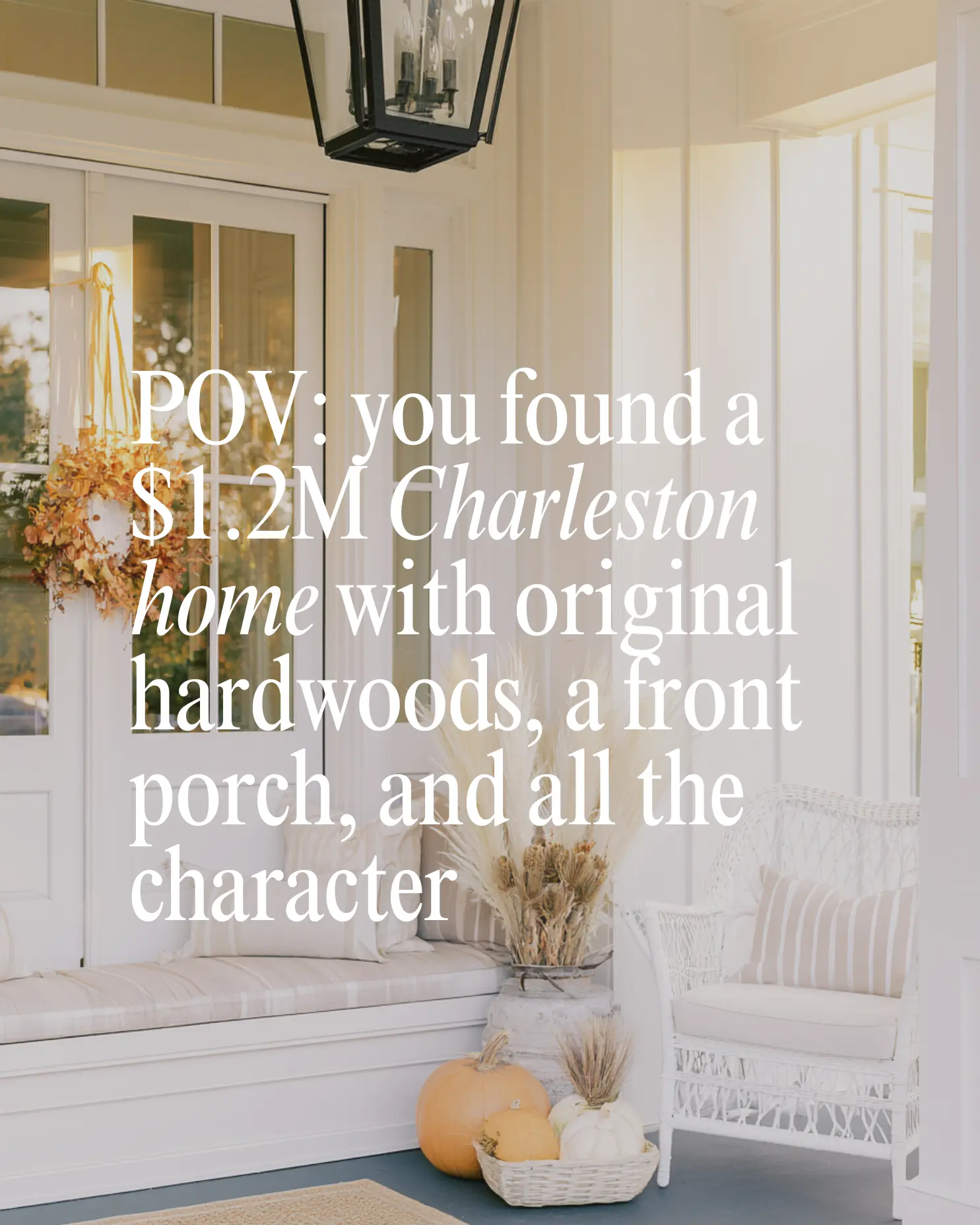 Listing feature post about a Charleston home